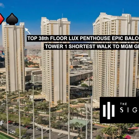 Signature Mgm Top 38Th Floor Penthouse Lux+ Best Balony Strip View Suite + No Resort Fee